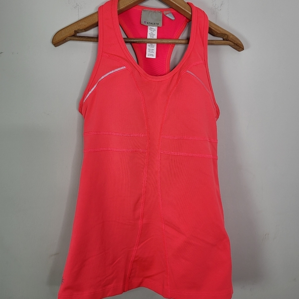 Athleta Vibrant Coral Tank Top SZ Xxs